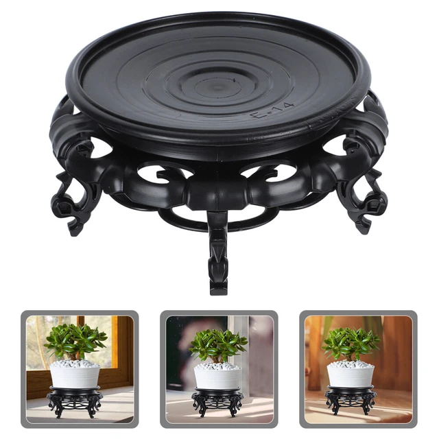 Table Flowerpot Holder Desktop Sculpture Base Indoor Figurine Display Base
