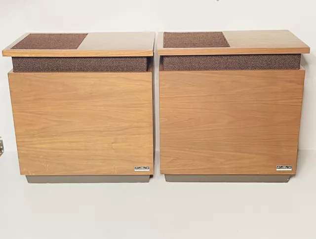 Pair of Vintage Fisher Wide Surround WS-80 Rare Speakers