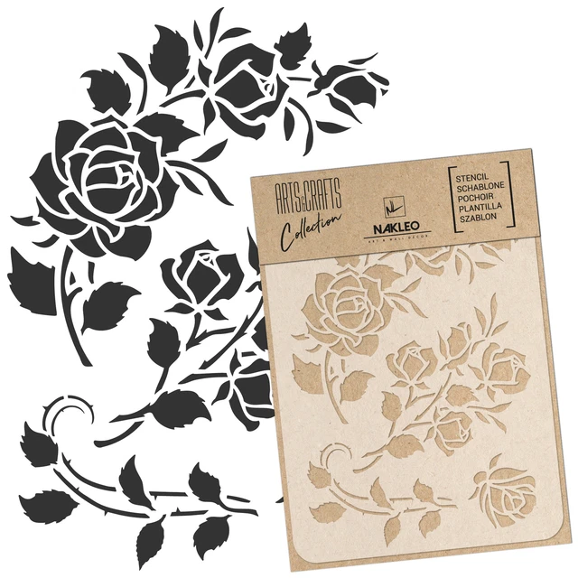 RuiChy 38 Pezzi Stencil di Mandala per Pittura, Riutilizzabile Modelli di Dotting Mandala