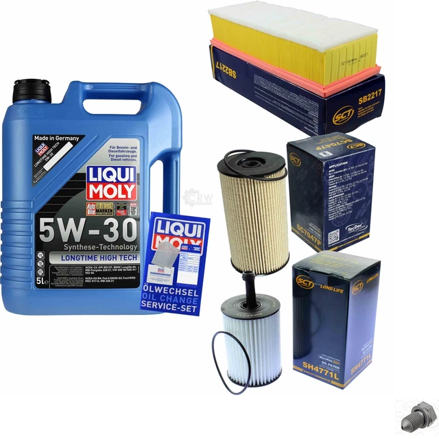 SCT Pacchetto Revisione Germania 5 L Liqui Moly Longtime High Tech 5W-30 per VW