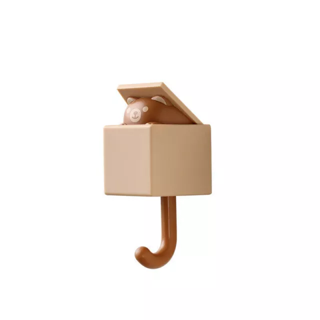 Cute Cat Hook Seamless Washroom Bedroom Door Hanger Key Umbrella Towel Cap Hook