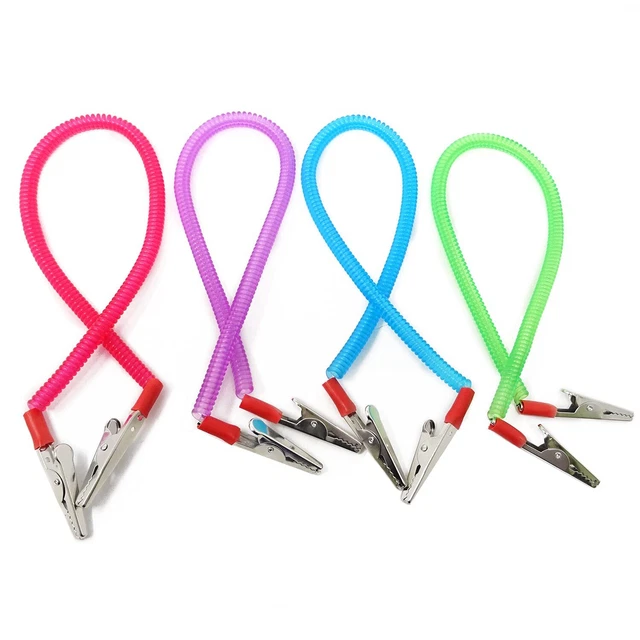 4PCS Dental Bib Holder Clips Flexible Elastic Napkin Clips