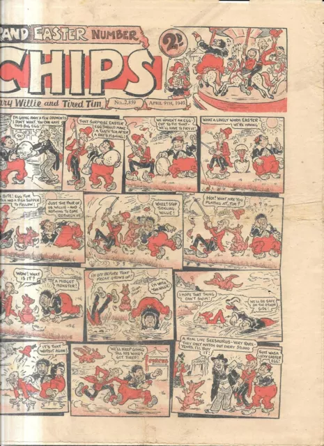 vintage Chips comic No 2859 April 9th 1949