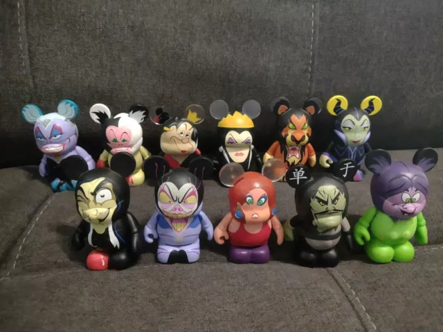 DISNEY Vinylmation 3" Villians Series mix #1, #2, #3 total 11 villains