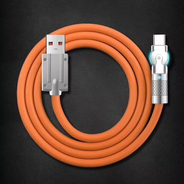 180° Rotating Fast Charge Cable For Iphone Xiaomi Samsung Android Smart Phone