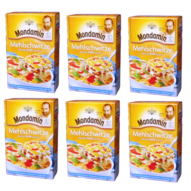 6x 250g Mondamin Roux Basis per Helle Salse Béchamelsauce Roux Formaggio