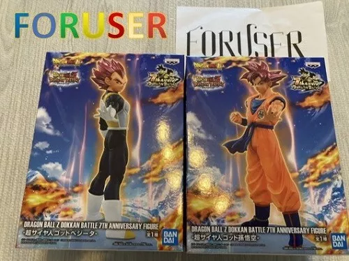 BANPRESTO DRAGON BALL Z DOKKAN BATTLE 7TH ANNIVERSARY FIGURE SSG Goku & Vegeta