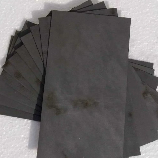 Elettrodo piastra rettangolare 99,99% elettrodo di grafite altamente puro