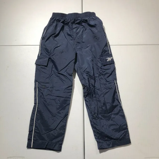 Reebok Vintage Kids Track Sweat Pants Navy Blue Size 6