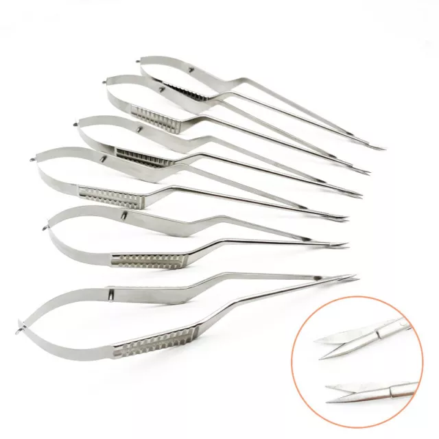 Microsurgical Scissors Neurosurgery Scissors Stainless Steel Micro Instruments