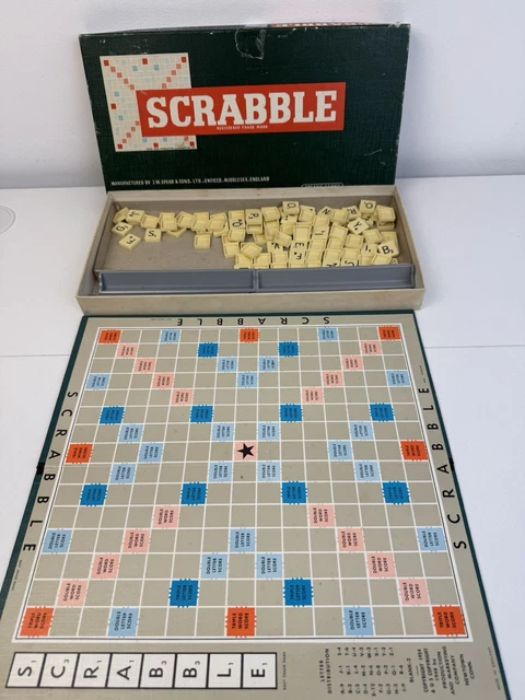 ANCIEN SCRABBLE JEUX Spear datant des années 60 en version Française