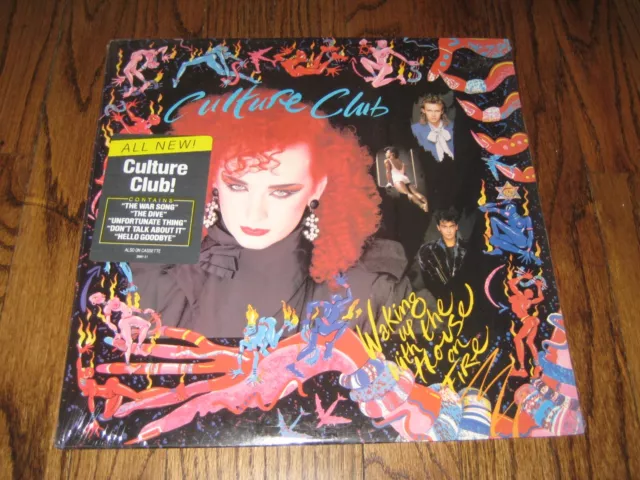 Culture Club Waking Up With The House On Fire Sealed Lp New! Boy George War Song