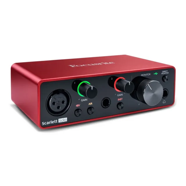 Focusrite Scarlett Solo 3rd Gen USB Audio Interface + Ableton, Pro Tools & More 2