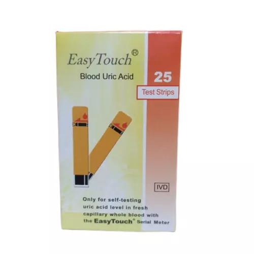 1 box (25 strips) Blood Uric Acid Test Strip Easy Touch EasyTouch - EXP 08/2025