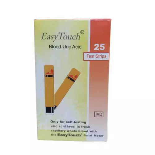 3 box (75 strips) Blood Uric Acid Test Strip Easy Touch EasyTouch - EXP 08/2025