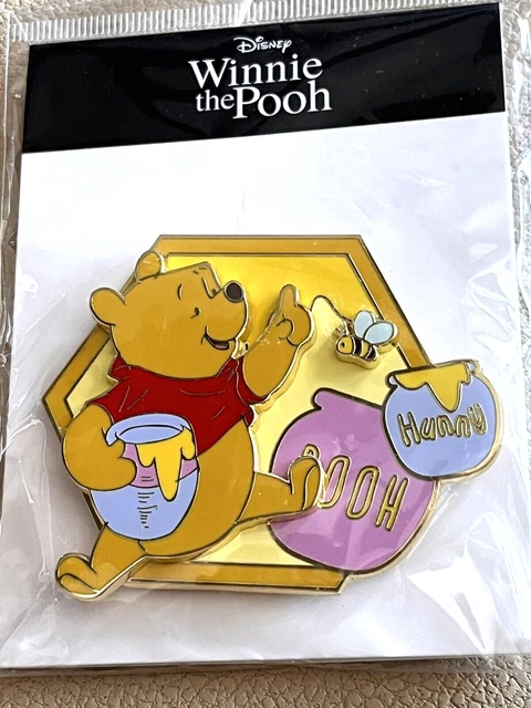 Disney Japan Winnie the Pooh Honey Pot and Bee Jumbo Pin AA1 Disney Japan Winnie the Pooh Honey Pot and Bee Jumbo Pin AA1