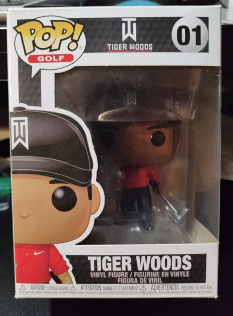 Tiger Woods Funko Pop Golf 01 Red Nike Shirt Vinyl Figure Masters PGA