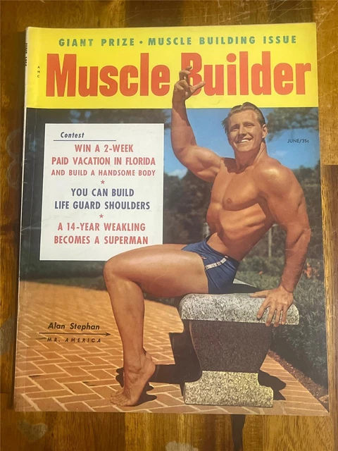 Alan Stephan MUSCLE BUILDER BODYBUILDING magazine ALAN STEPHAN 6-55 £23.72 - PicClick UK
