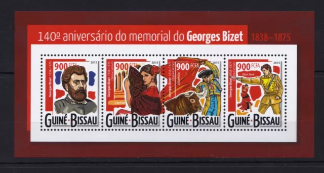 Guinea Bissau - Georges Bizet - Timbres - stamps MNH ** ХХ