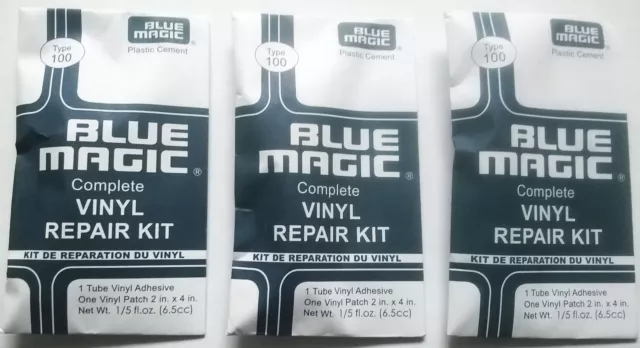 Three Waterbed  Repair Kits -  3 Glue and Patch Sets  - FREE POSTAGE