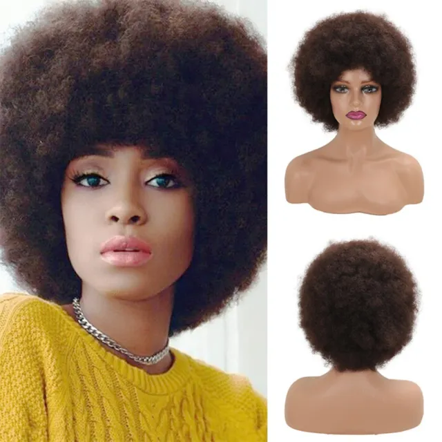 Hair Wigs Afro Kinky Curly Wigs African Synthetic Hair High Puff Afro Wig