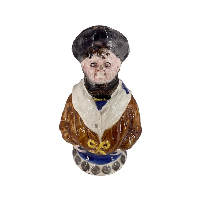 Eccezionale brocca in ceramica Barbotine Nimy D