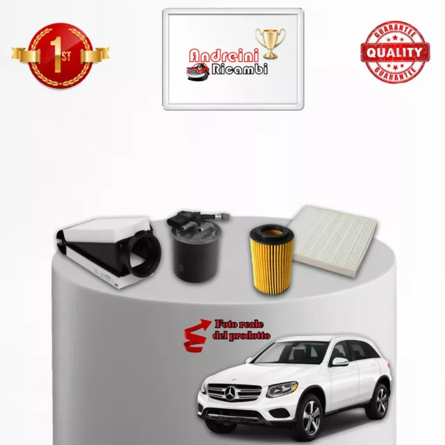 Kit Tagliando Filtri Mercedes Classe Glc 220 D X253 120Kw 163Cv Dal 2015 ->