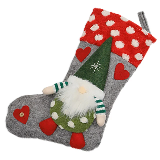 Xmas Tree Decorations Christmas Stocking Candy Bag Hanging Ornament Accessories