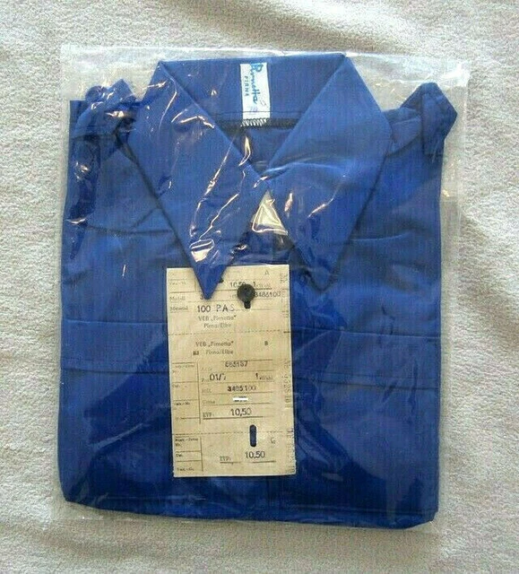 FDJ HEMD DEDERON Bluse VEB Auerbach Gr M 76 Mit Emblem Und Etikett EUR fdj-hemd-dederon-bluse-veb-auerbach-gr-m-76-mit-emblem-und-etikett-eur