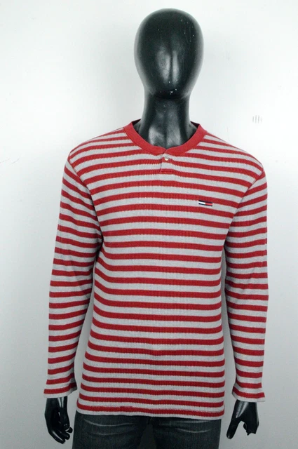 Maglione Uomo Tommy Hilfiger Taglia M Pullover Cotone Felpa Cardigan Sweater
