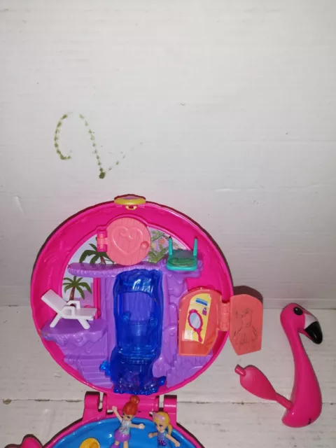 Polly Pocket  La Piscine Du  Flammand Rose 2 Personnage Mattel 2017 3