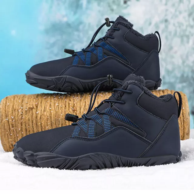 WOMEN COTTON BOOTS Rubber Men Hiking Boots for Lawn Home Vacation (Blue ...