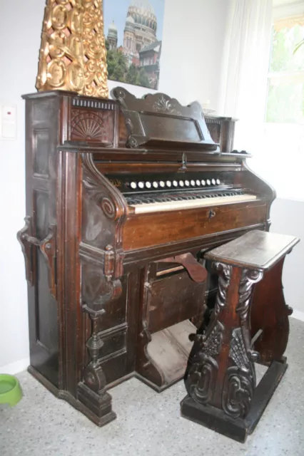 Burdett Organ Harmonium, schöne Dekoration