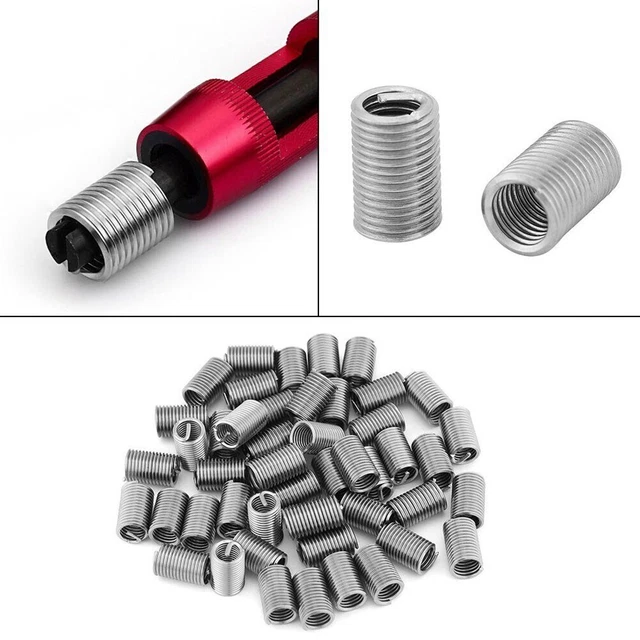 50 pezzi M6x10x3D elicottero acciaio inox inserti filettati kit riparazione