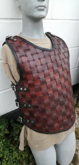 Plastron en cuir médiéval Viking Armure SCA & LARP Cosplay Costume Armure