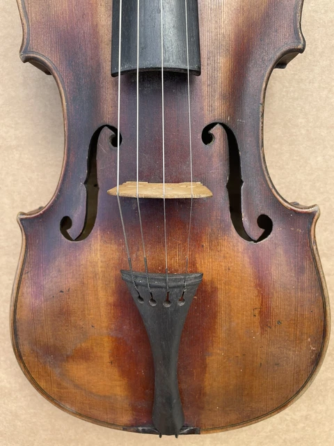 Vieux violon non marqué sans étiquette - dédouanement de la maison - frais sur le marché 3