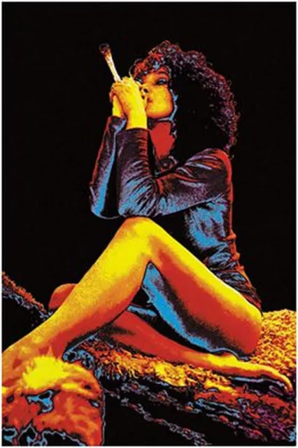 Sexy Girl With Joint - Blacklight Poster - 24X36 Shrink Wrapped - Pot Weed 2561