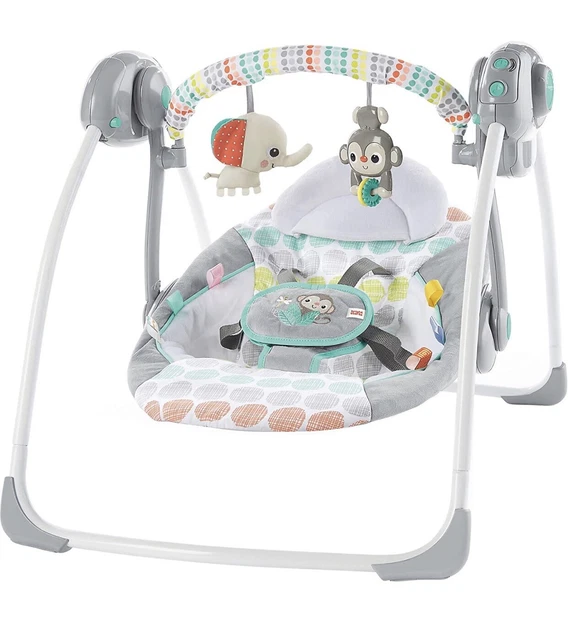 Bright Starts 11803 Whimsical Wild Portable Baby Swing