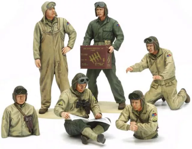 1/35 Military Series No.347 US Army Tank Soldier Set EuropeanFront Plastic Model