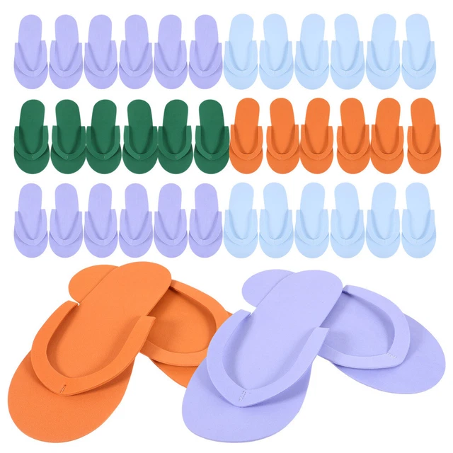 24 Paar Einweg-Pediküre-Slipper, Einweg-Slipper, rutschfeste EVA-Spa-Slipper,