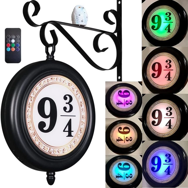 Owl Night Lights 9 ¾ Sign Decorative Light Wall Lamp Double-Sided Illuminated