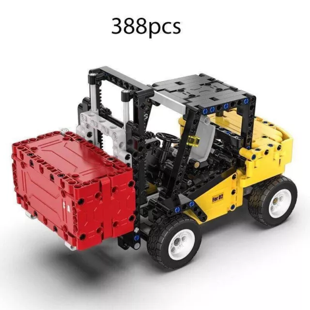 Building Blocks Set MOC City Mini Heavy Forklift Bricks DIY Model Kids Toys