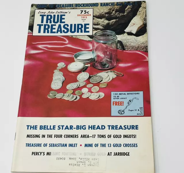 1973 True Treasure Hunting Magazine Metal Detecting Rockhound Ranch December