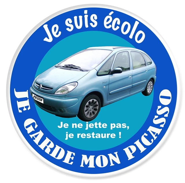 2 Autocollants Pare-brise 'Je Suis Ecolo C15' - Vignette Crit'Air 7cm