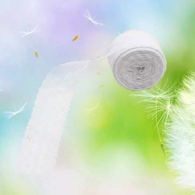 10 Meters/roll White Fringe Trim Trimmings Sewing Lace Decorate Bride