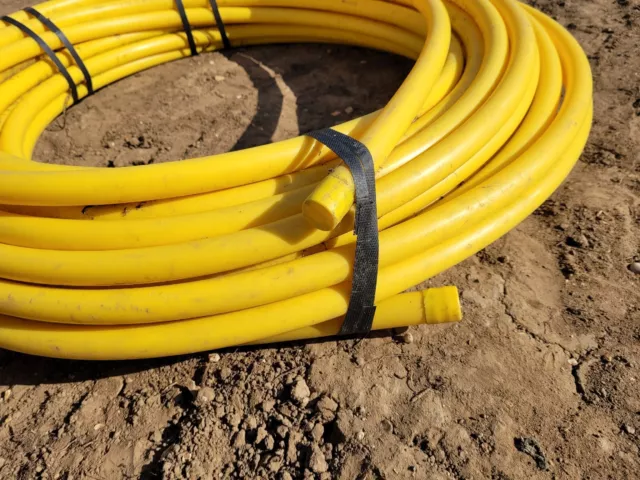 50m Coil MDPE Yellow Gas Pipe 25mm outside diameter 2.3mm Wall PE80