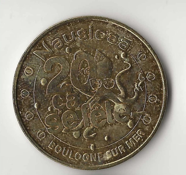 médaille touristique monnaie de paris NAUSICAA 20 ans ca se fête Boulogne surmer