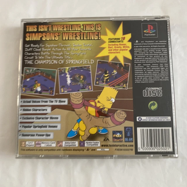 PS1 / PlayStation 1 / The Simpsons Wrestling | Acheter sur PS1 / PlayStation 1 / The Simpsons Wrestling | Acheter sur