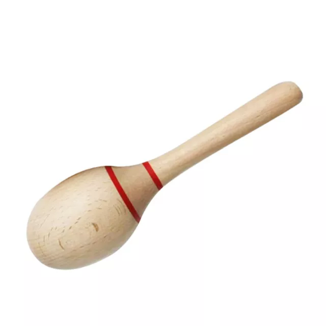 Percussion Instrument Comfortable Handle Sand Hammer Toy Wide Application Beech