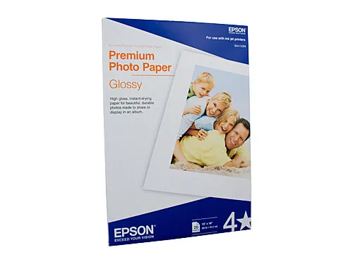 Epson S041289 Premium Glossy Photo Paper A3+ Media 20 Sheets C13S041289 T5460 T3